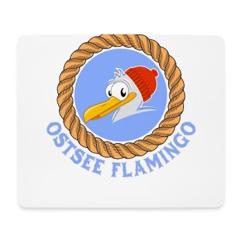 Baltic Flamingo Funny Seagulls Design Fisherman - Mouse Pad (horizontal) - white - Front