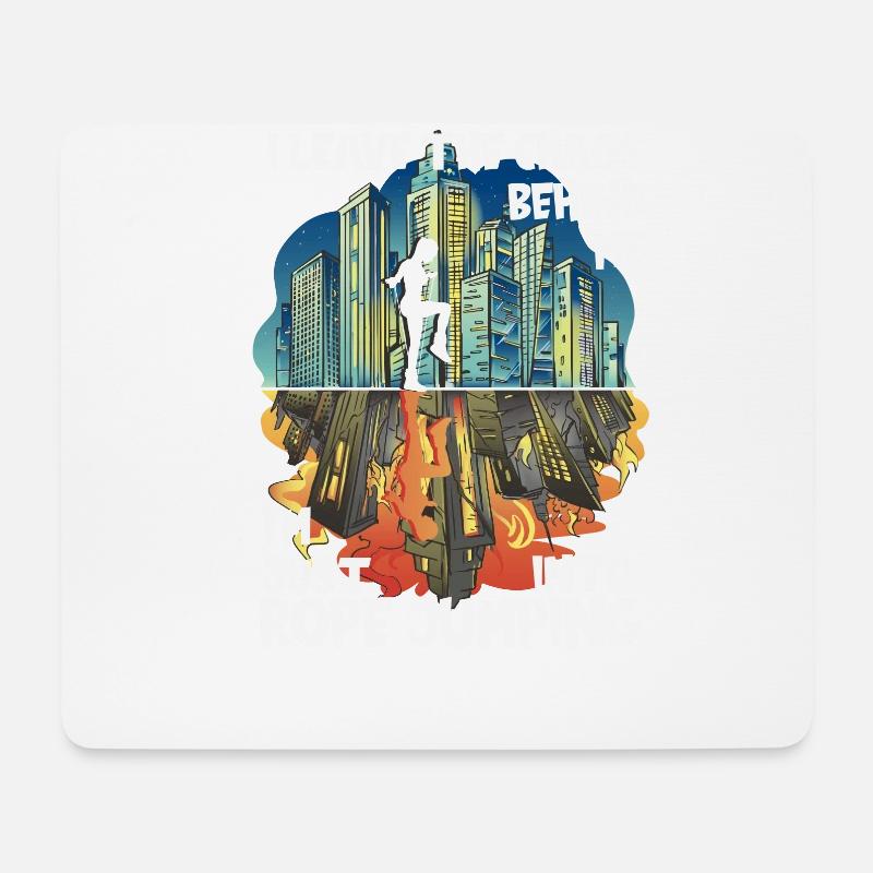 Chaos Rope Jumping - Mousepad (Querformat) - Weiß