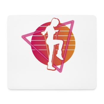 Vaporwave Rope Jumping - Mousepad (Querformat) - Weiß - Vorne