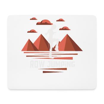 Rope Jumping Rope Jumping Woman - Mouse Pad (horizontal) - white - Front