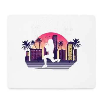 Kalifornien Palmen HIIT - Mousepad (Querformat) - Weiß - Vorne