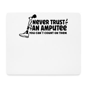 Handicapped Wheelchair Cyborg Leg Arm Amputee - Mousepad (Querformat) - Weiß - Vorne