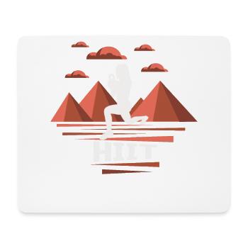 HIIT Fitness Frau - Mousepad (Querformat) - Weiß - Vorne