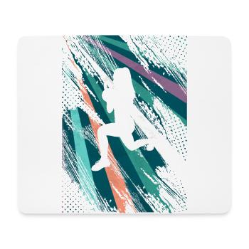 Retro HIIT - Mousepad (Querformat) - Weiß - Vorne