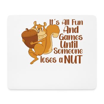Funny Squirrel Fan Squirrel Lover Chipmunk Addict - Mouse Pad (horizontal) - white - Front