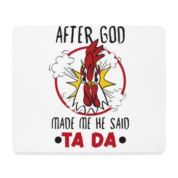 Chicken Farmer Gift Funny Chickens Country Farm - Mouse Pad (horizontal) - white - Front