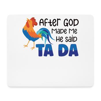 Chicken Farmer Gift Funny Chickens Country Farm - Mousepad (Querformat) - Weiß - Vorne