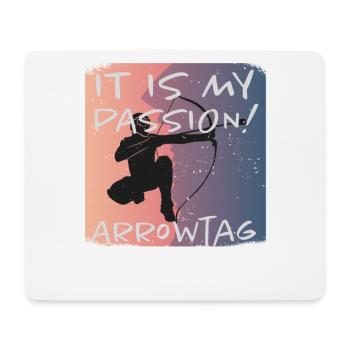 Grunge Arrowtag - Mouse Pad (horizontal) - white - Front