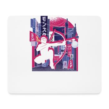 Vaporwave Synthwave Skyline Arrowtag - Tapis de souris (format paysage) - blanc - Devant
