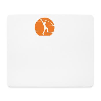 Stabflüsterer Stabhochsprung Stabspringen - Mousepad (Querformat) - Weiß - Vorne