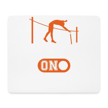 Mode U sur le saut à la perche d’athlétisme - Tapis de souris (format paysage) - blanc - Devant