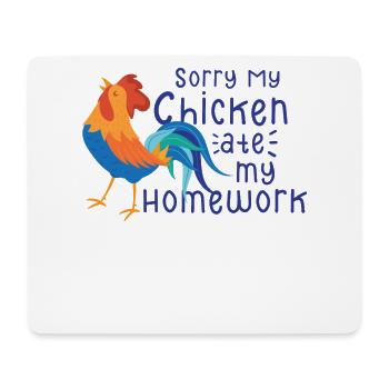 Chicken Farmer Gift Funny Chickens Country Farm - Mousepad (Querformat) - Weiß - Vorne