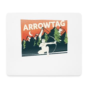 Arrowtag Tir à l’arc - Tapis de souris (format paysage) - blanc - Devant