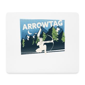 Arrowtag Tir à l’arc - Tapis de souris (format paysage) - blanc - Devant