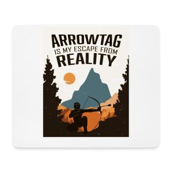 Arrowtag, Tir à l’arc - Tapis de souris (format paysage) - blanc - Devant