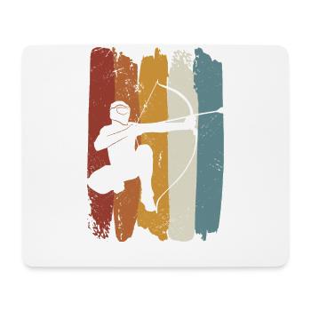 Arrowtag rétro - Tapis de souris (format paysage) - blanc - Devant