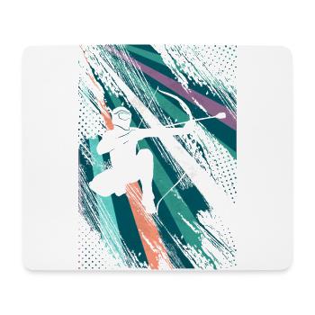 Arrowtag rétro - Tapis de souris (format paysage) - blanc - Devant
