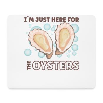 Oyster Lovers Funny Oyster Oyster Shucker - Mouse Pad (horizontal) - white - Front
