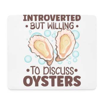 Oyster Lovers Funny Oyster Oyster Shucker - Mouse Pad (horizontal) - white - Front