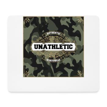 Authentic Unathletic Sportswear - Mousepad (Querformat) - Weiß - Vorne