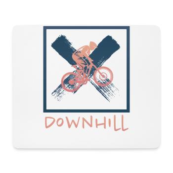 Grunge Downhill - Mouse Pad (horizontal) - white - Front