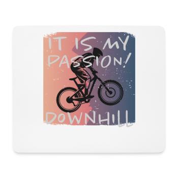 Grunge Downhill - Mouse Pad (horizontal) - white - Front