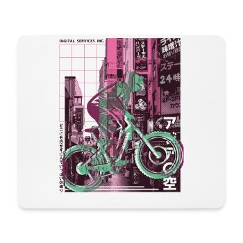 Asian City Downhill - Mouse Pad (horizontal) - white - Front