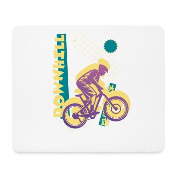 Vaporwave Downhill - Mouse Pad (horizontal) - white - Front