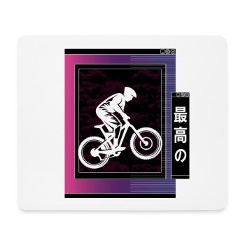 Vaporwave Metaverse Downhill - Mousepad (Querformat) - Weiß - Vorne