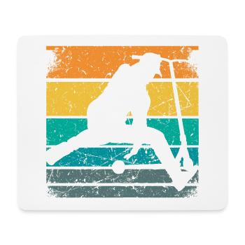 Stunt Scooter Kinder Trick Scooter Tretroller Fun - Mousepad (Querformat) - Weiß - Vorne