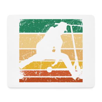 Stuntscooter Trick Scooter Kickscooter Pedal Scooter - Tapis de souris (format paysage) - blanc - Devant