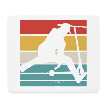 Stuntscooter Kinder Stunt Scooter Tretroller Fun - Mousepad (Querformat) - Weiß - Vorne
