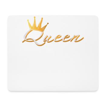 Super couronne de reine de camping - Tapis de souris (format paysage) - blanc - Devant