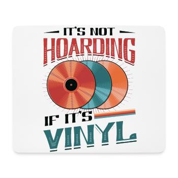Pas de thésaurisation quand il s’agit de vinyle - Tapis de souris (format paysage) - blanc - Devant
