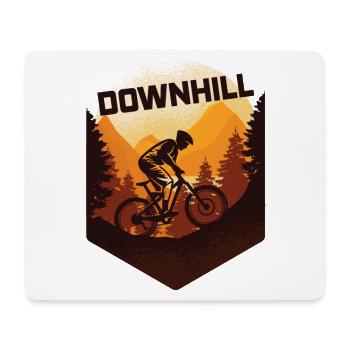 VTT de descente - Tapis de souris (format paysage) - blanc - Devant