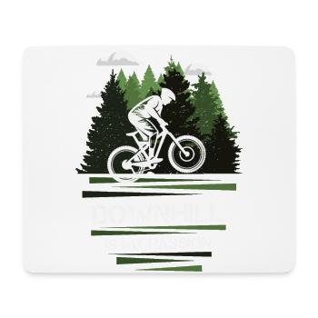 Downhill Passion - Mousepad (Querformat) - Weiß - Vorne
