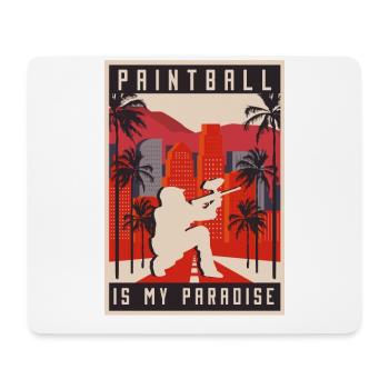 Kalifornien Palmen Paintball - Mousepad (Querformat) - Weiß - Vorne