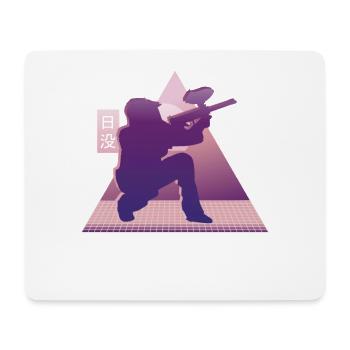 Vaporwave Paintball - Mouse Pad (horizontal) - white - Front