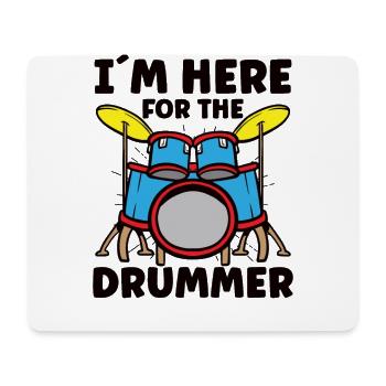 Schlagzeuger Drums Music Drum Set Drumming - Mousepad (Querformat) - Weiß - Vorne