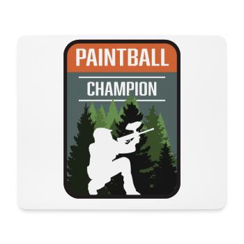 Paintball Champion - Tapis de souris (format paysage) - blanc - Devant
