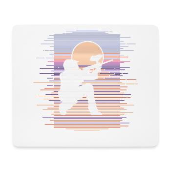 Lignes Paintball - Tapis de souris (format paysage) - blanc - Devant