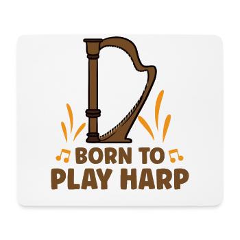 Harp Musical Instrument Harp Teacher - Mouse Pad (horizontal) - white - Front