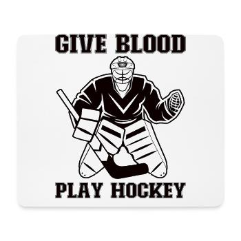 Eishockey-spieler Lustiger Eishockey-team-tormann - Mousepad (Querformat) - Weiß - Vorne