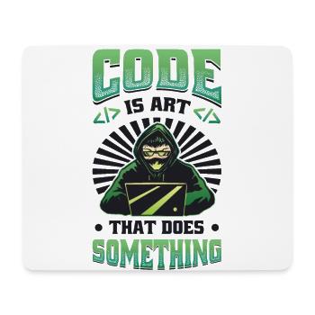 Code is an art that does something programming - Mouse Pad (horizontal) - white - Front