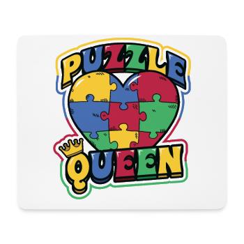 Puzzle Queen Puzzle Game - Mouse Pad (horizontal) - white - Front