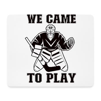 Eishockey-spieler Lustiger Eishockey-team-tormann - Mousepad (Querformat) - Weiß - Vorne