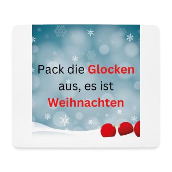 Weihnachtsglocken - Mousepad (Querformat) - Weiß - Vorne