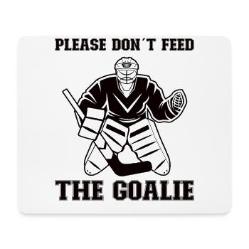 Eishockey-spieler Lustiger Eishockey-team-tormann - Mousepad (Querformat) - Weiß - Vorne