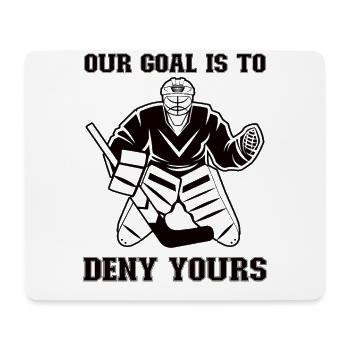 Eishockey-spieler Lustiger Eishockey-team-tormann - Mousepad (Querformat) - Weiß - Vorne