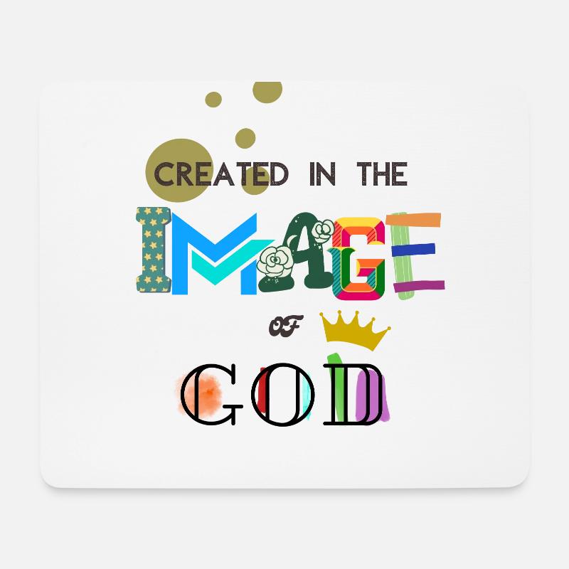 The Image of GOD - Mousepad (Querformat) - Weiß